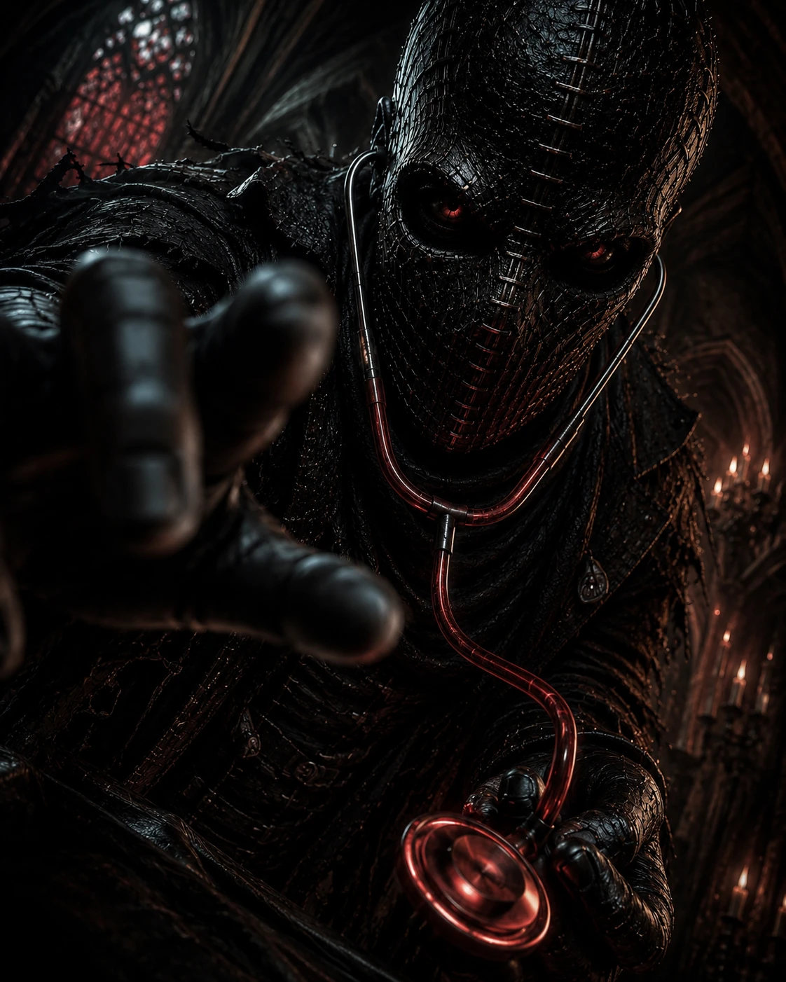 Doctor Reap reaching toward you